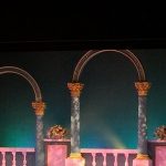 A glimpse of the stage for The Slipper and the Rose