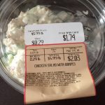The price, and ingredients, of King Sooper's Chicken salad with grapes